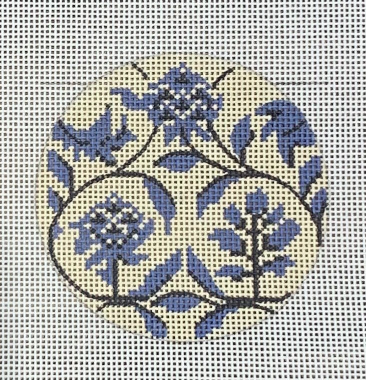 Blue Toile Round