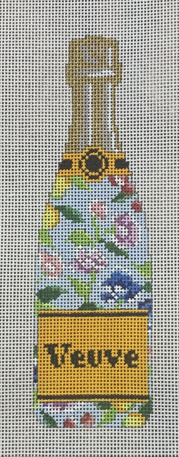Veuve Bottle - Blue Floral