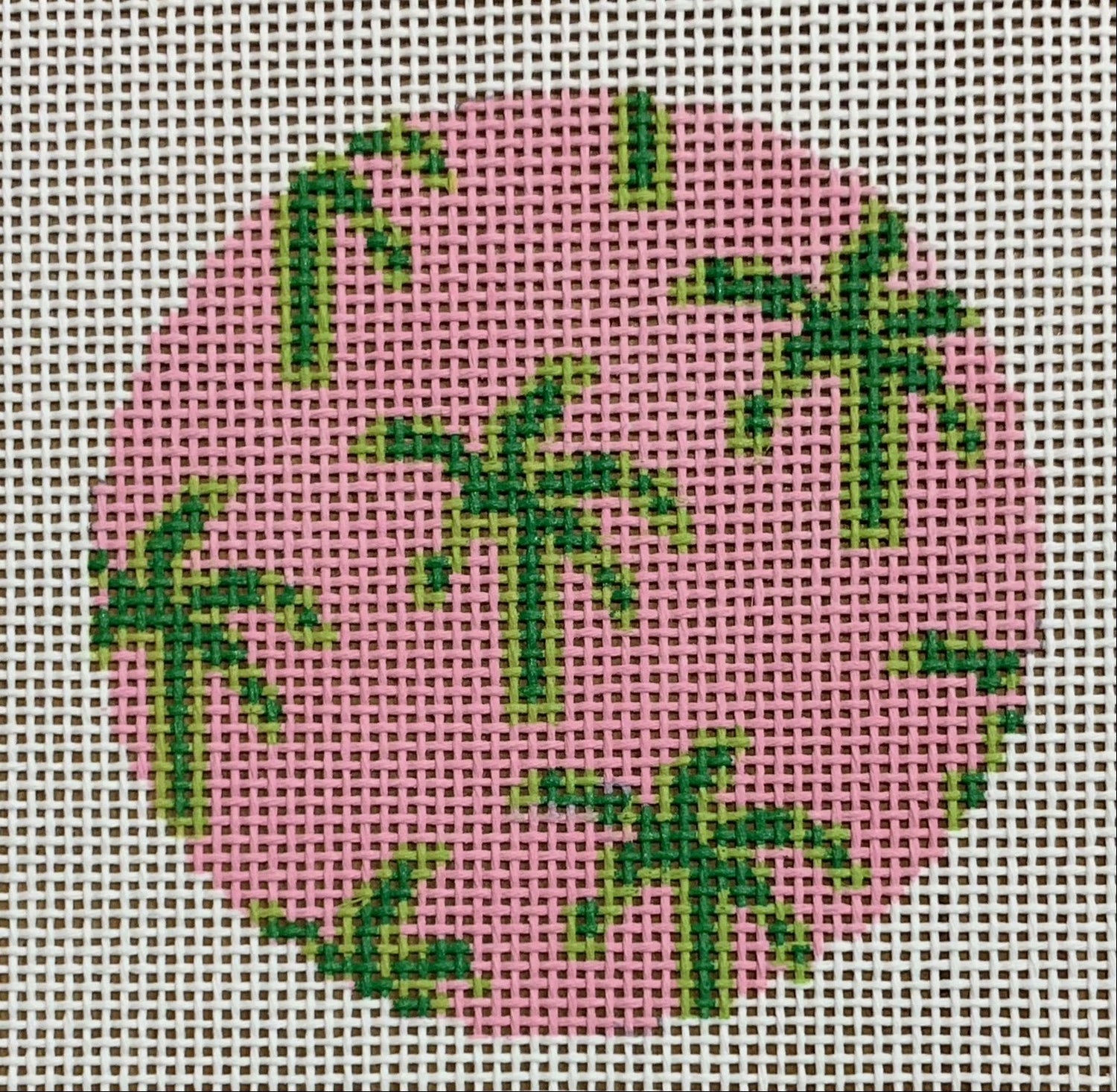 Palm Tree Round - Pink
