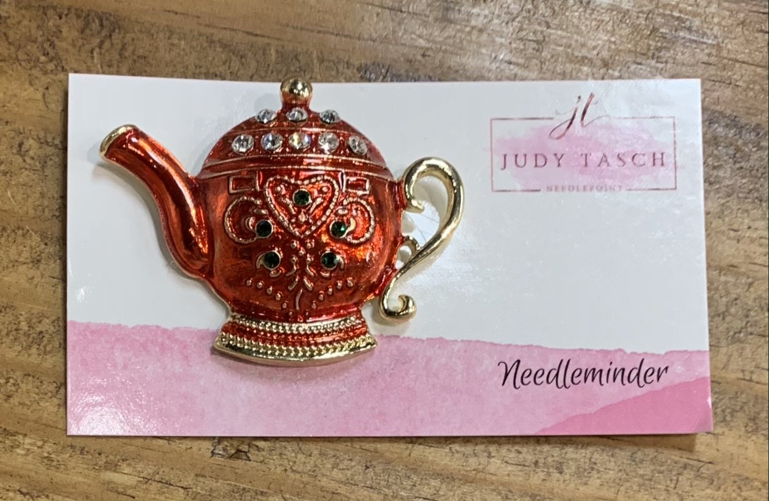 Red Teapot Needle Minder