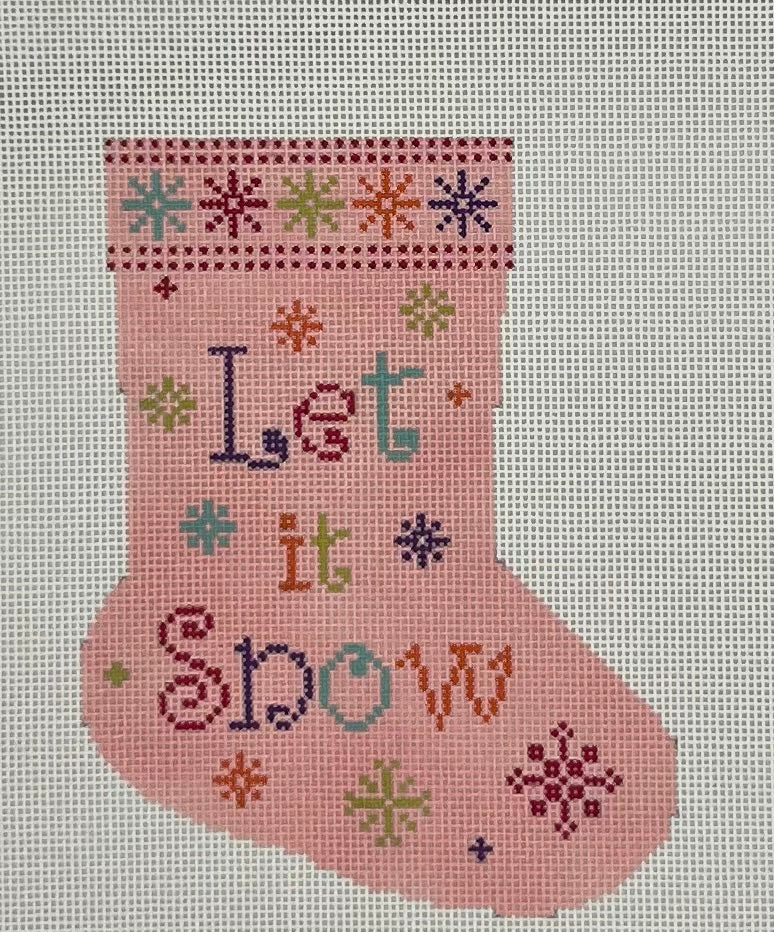 Let it Snow Mini Stocking