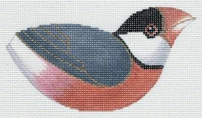 3D Clip-on Bird - Java Sparrow