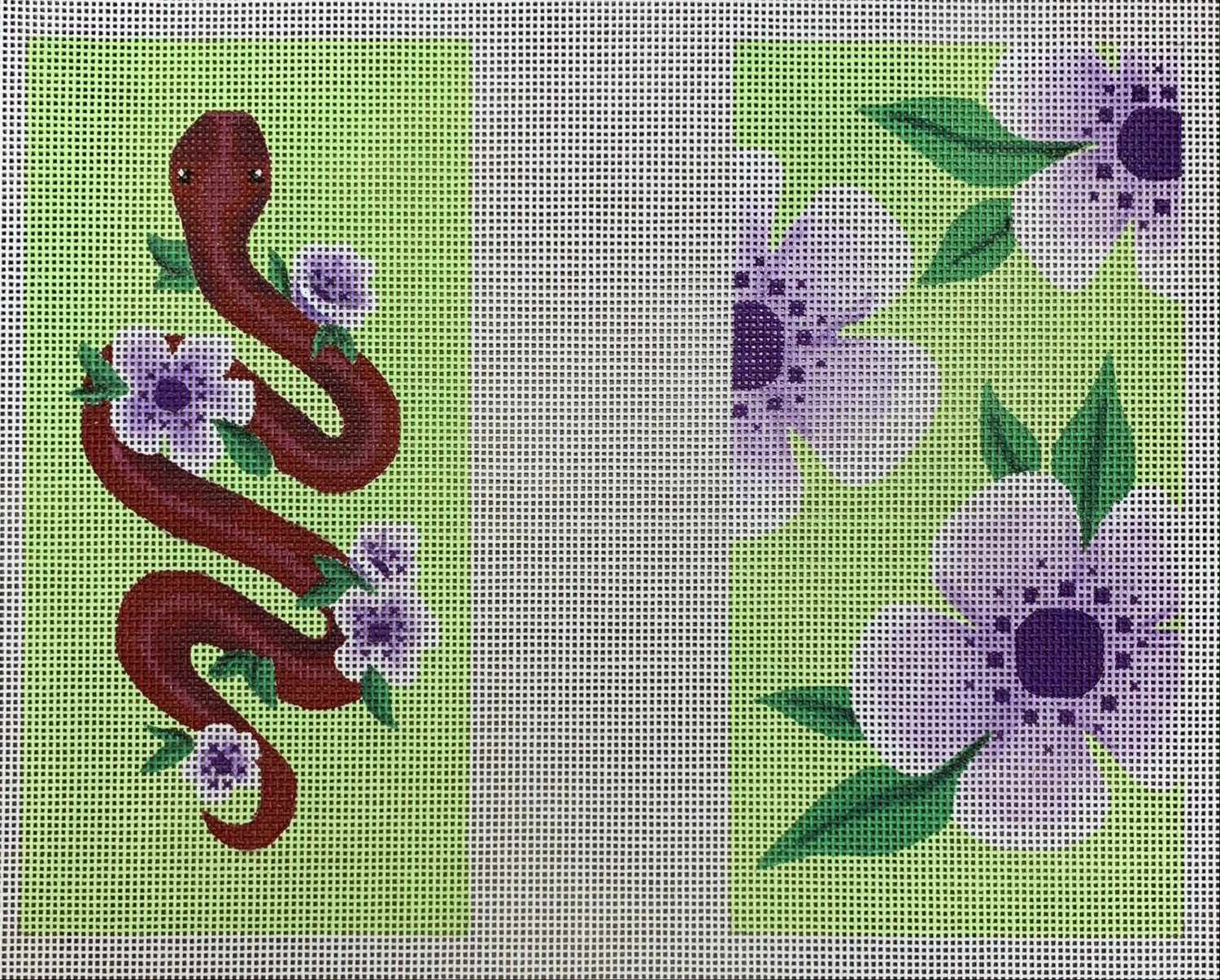 Floral Snake Eyeglass Case