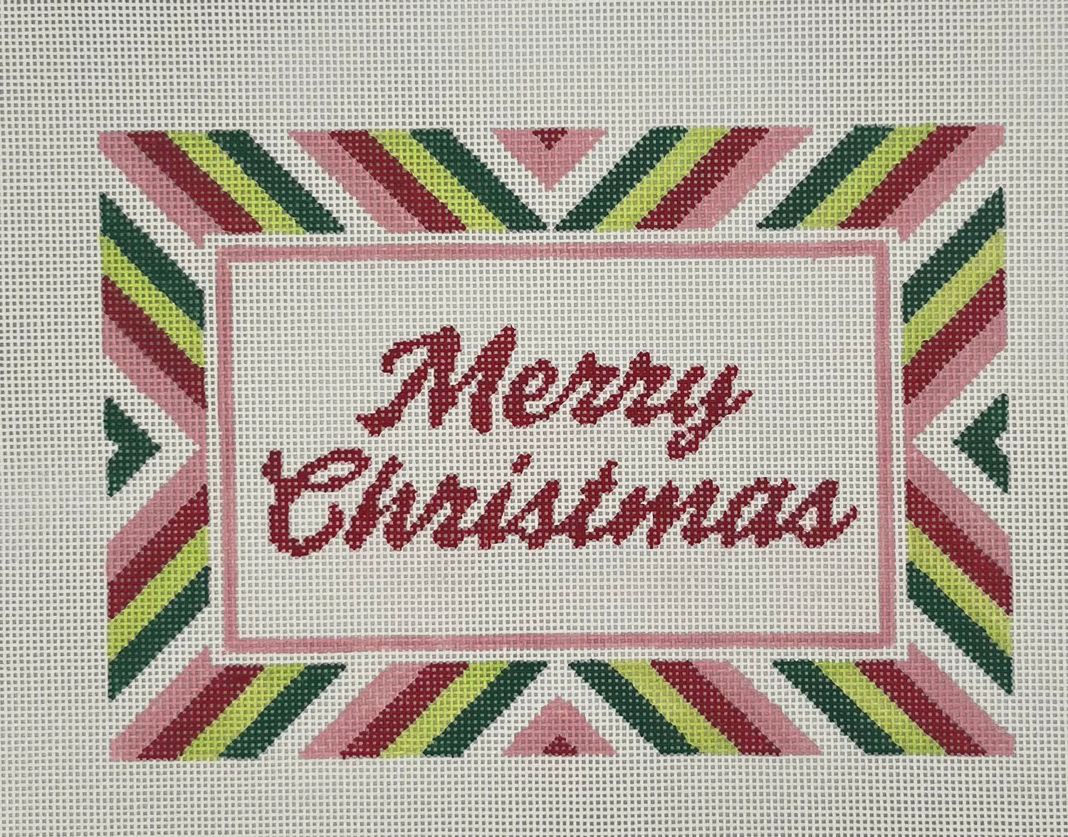 Merry Christmas Striped Tray