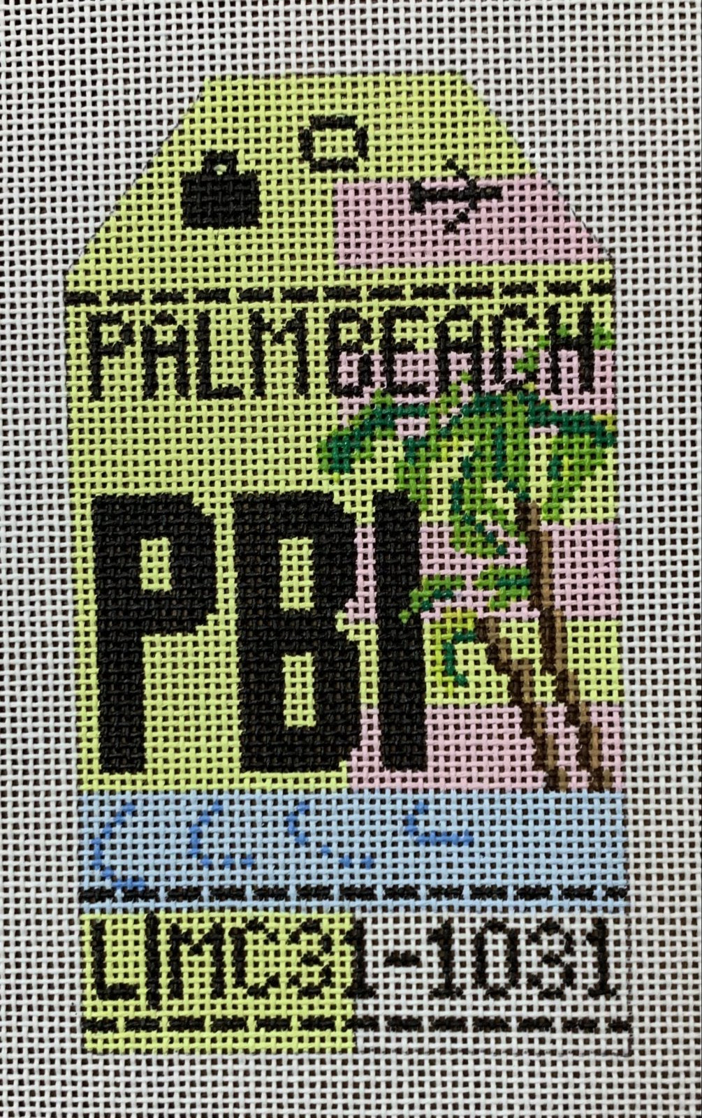 Palm Beach Retro Travel Tag