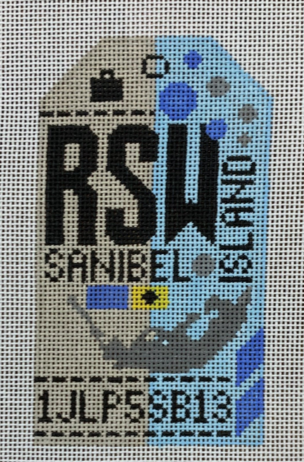 Sanibel Retro Travel Tag