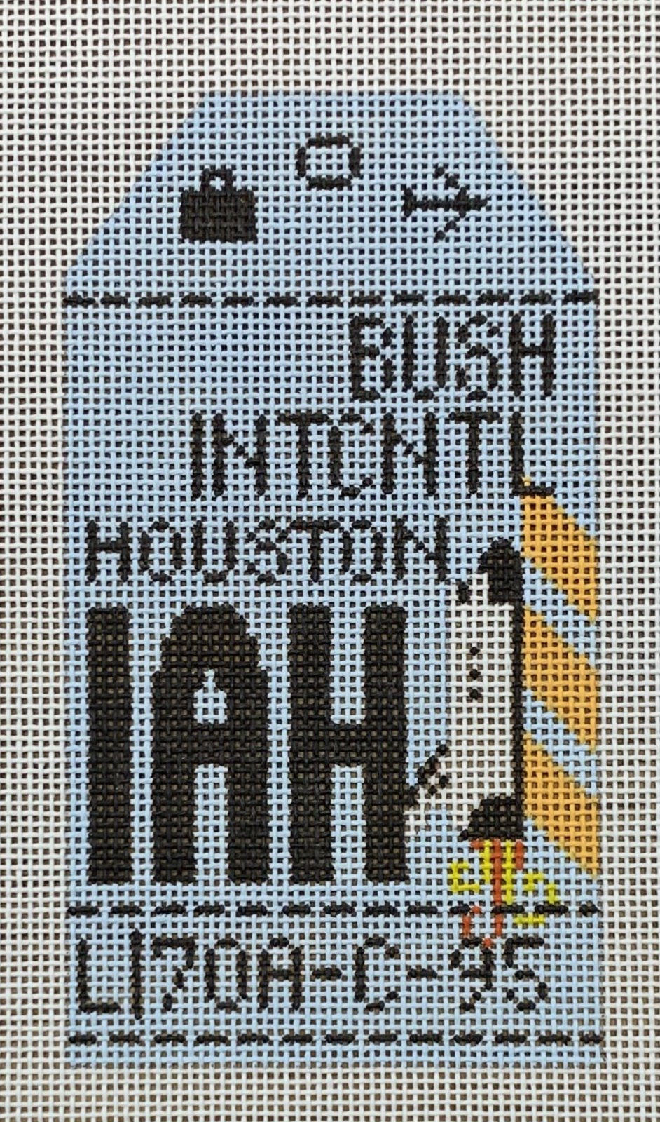 Houston Retro Travel Tag