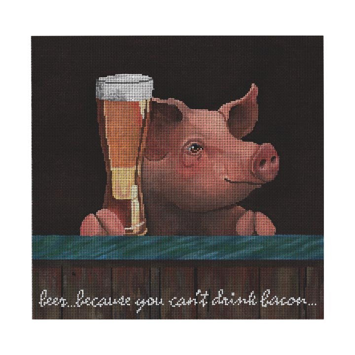 Pig with Beer