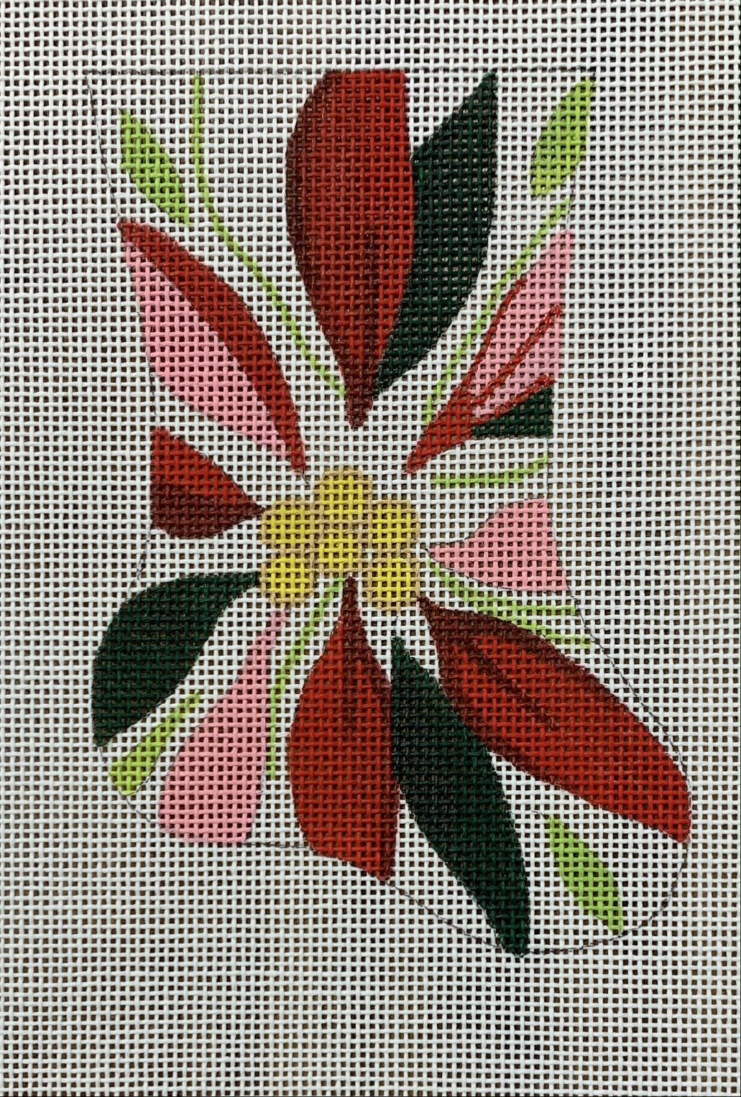 Poinsettia Mini Sock