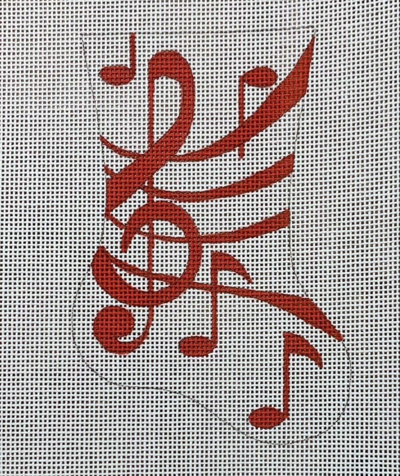 Red Music Mini Sock