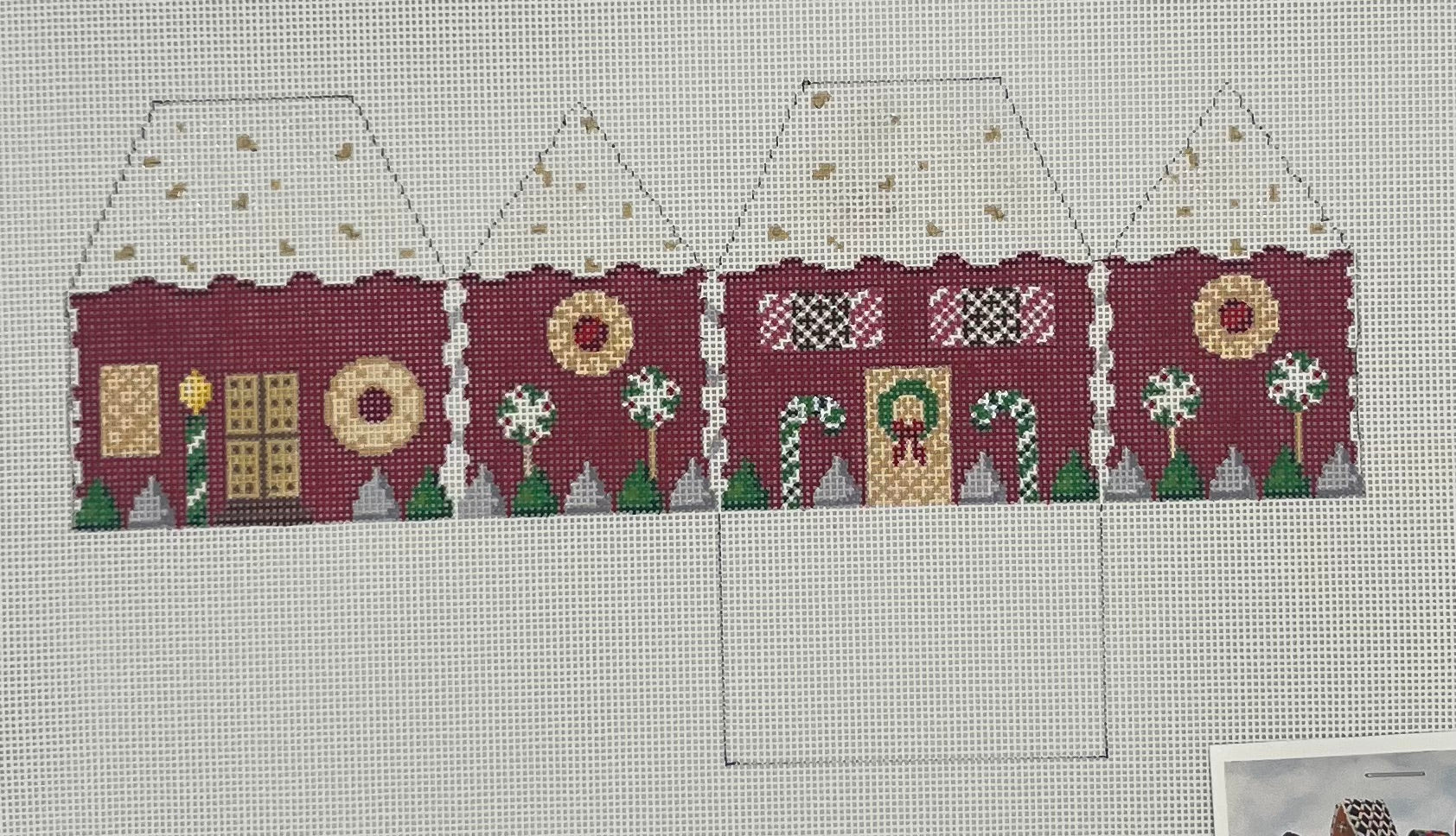 Red Velvet with Nut Icing Gingerbread House