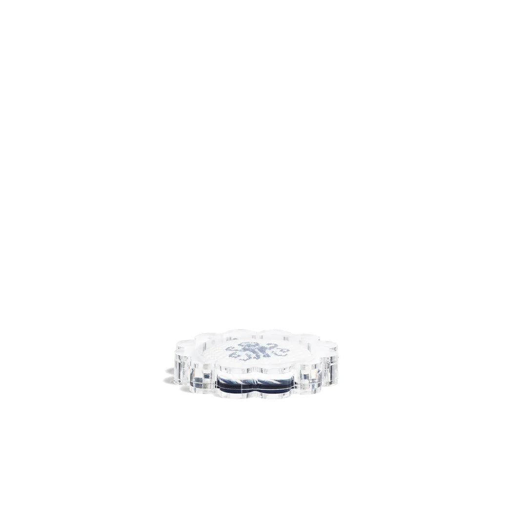 Scallop Acrylic Frame - 4" Circle - Clear