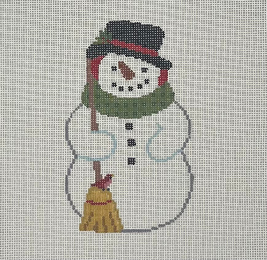 Snowman with Birds