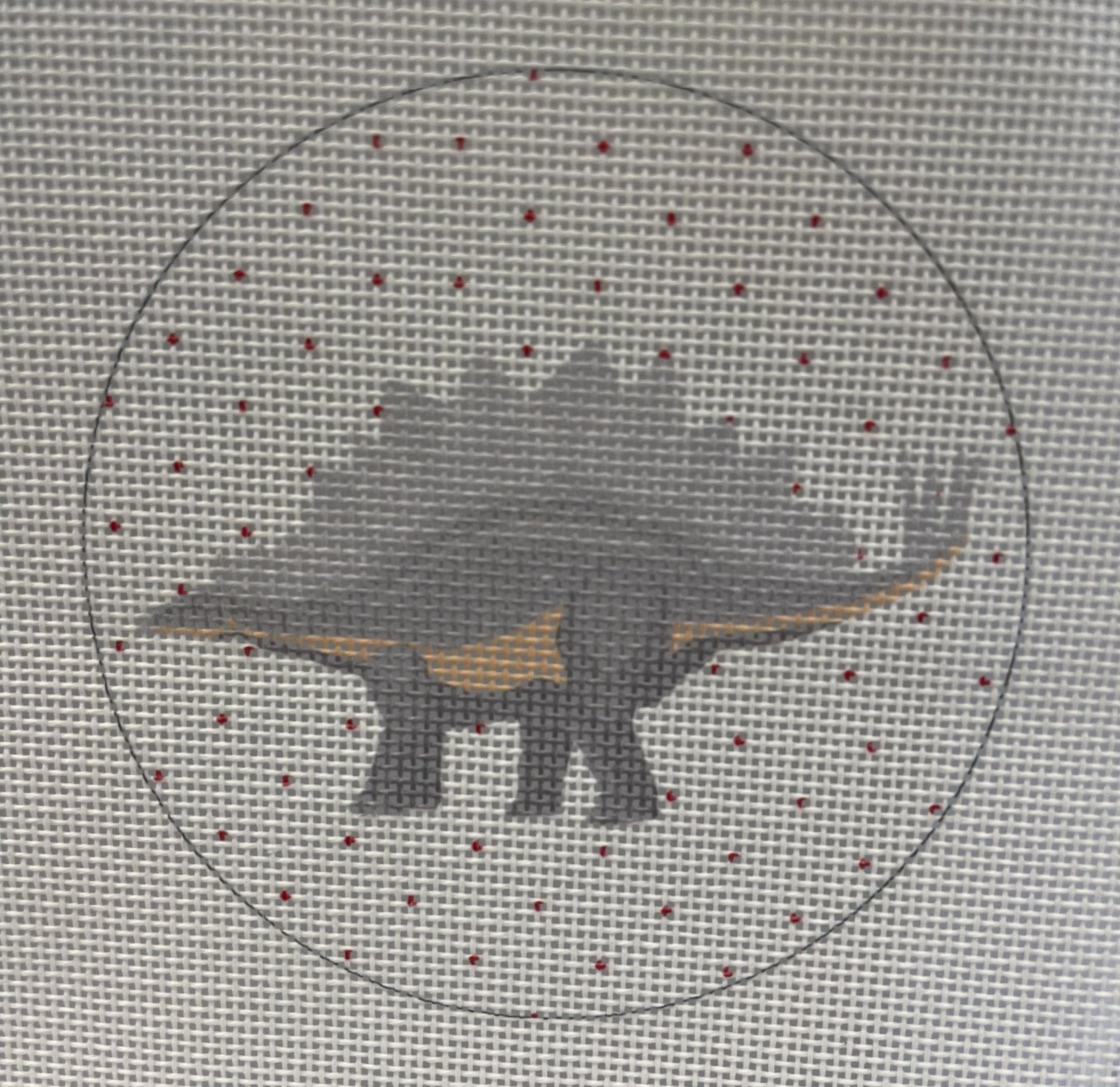Stegusaurus Dinosaur Round