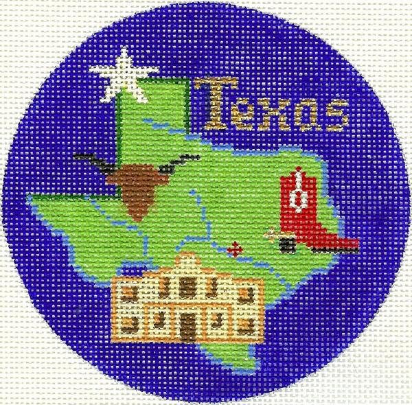 Texas Round Ornament
