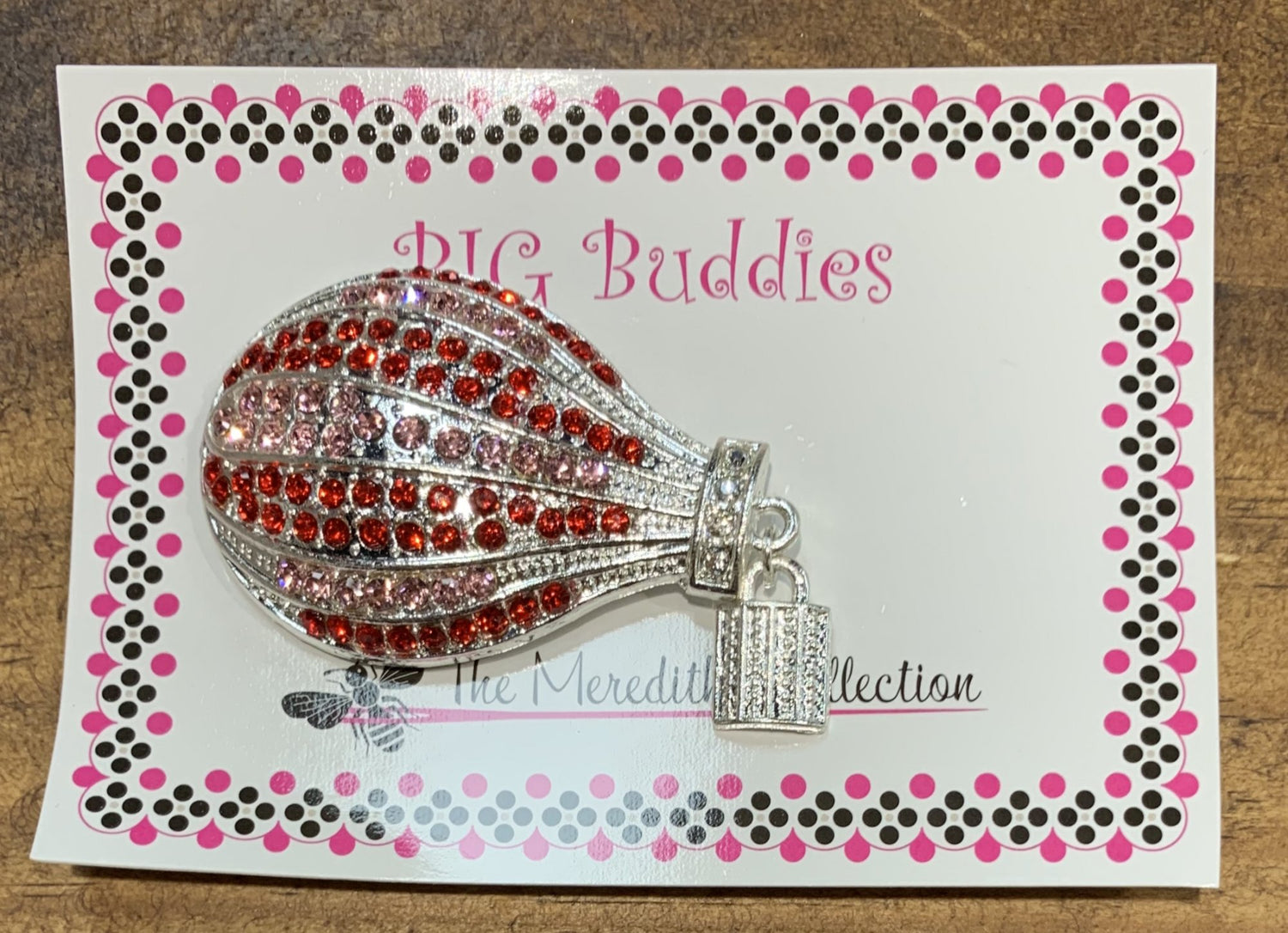 Red Hot Air Balloon Needle Minder