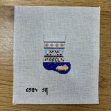 Nativity Stripe Stocking Ornament