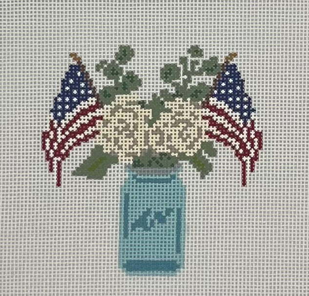 USA Flag Jar