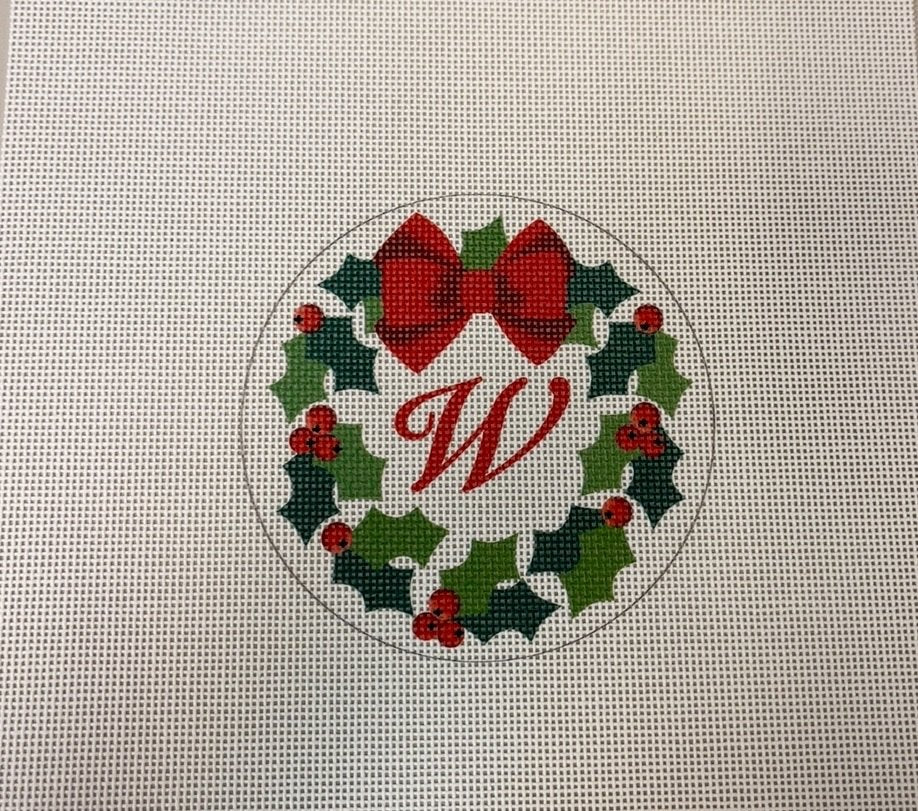 Monogram Wreath - W